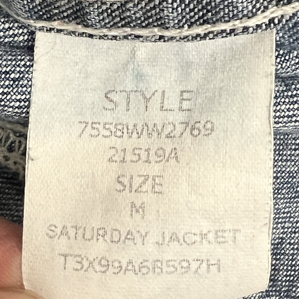Vintage 90s Polo Jeans Co Ralph Lauren Trucker Denim Saturday Jacket Womens M - Picture 12 of 12
